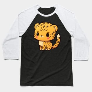 Big head Cheetah cub Baseball T-Shirt